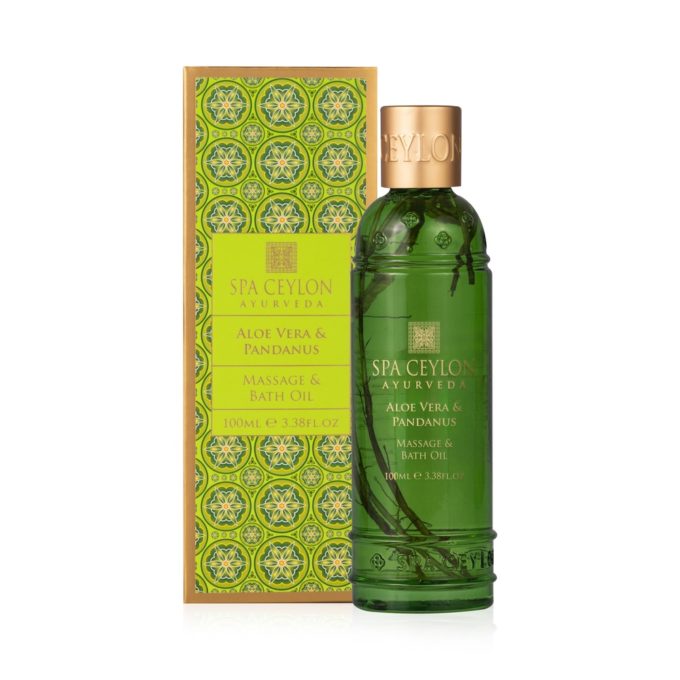 ALOE VERA & PANDANUS - drėkinamasis ir raminamasis vonios ir masažo aliejus, 100ml