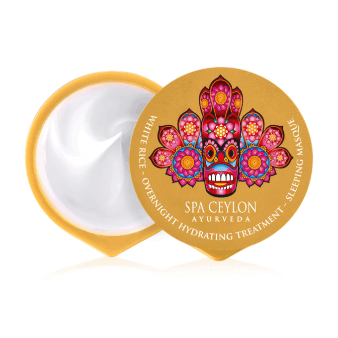 WHITE RICE -  intensyviai drėkinantis veido kremas - kaukė nakčiai, 15 g